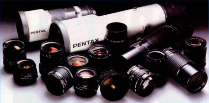 Набор «родной» фирменной оптики для среднеформатной зеркальной фотокамера Asahi Pentax 67.