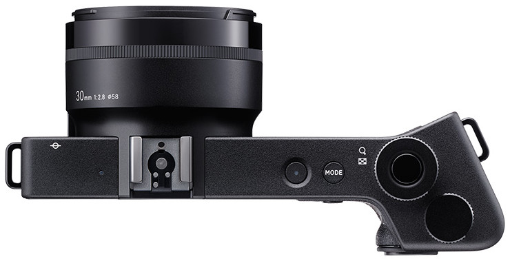 Верхняя панель и элементы управления компактного цифрового фотоаппарата Sigma dp2 Quattro. Верхняя панель и элементы управления компактной цифровой фотокамеры Sigma dp2 Quattro.